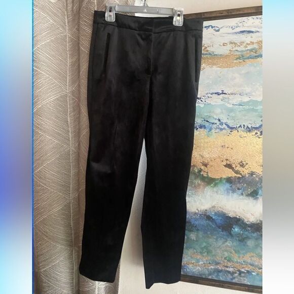 ASOS black velvet women's pants size 4 - Picture 1 of 8